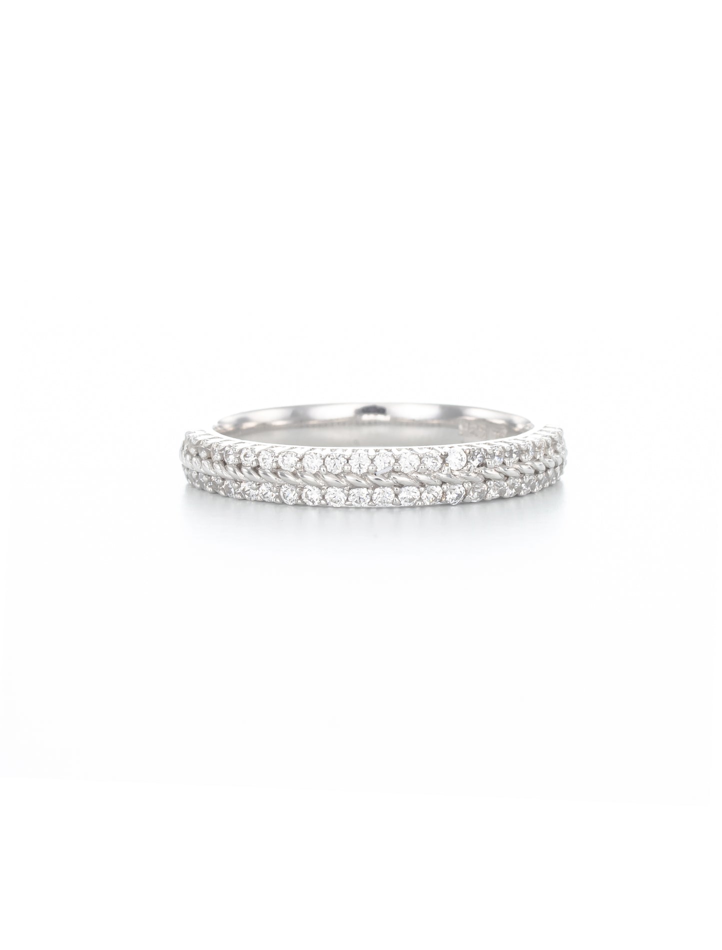 Stellar Elegance Silver Band