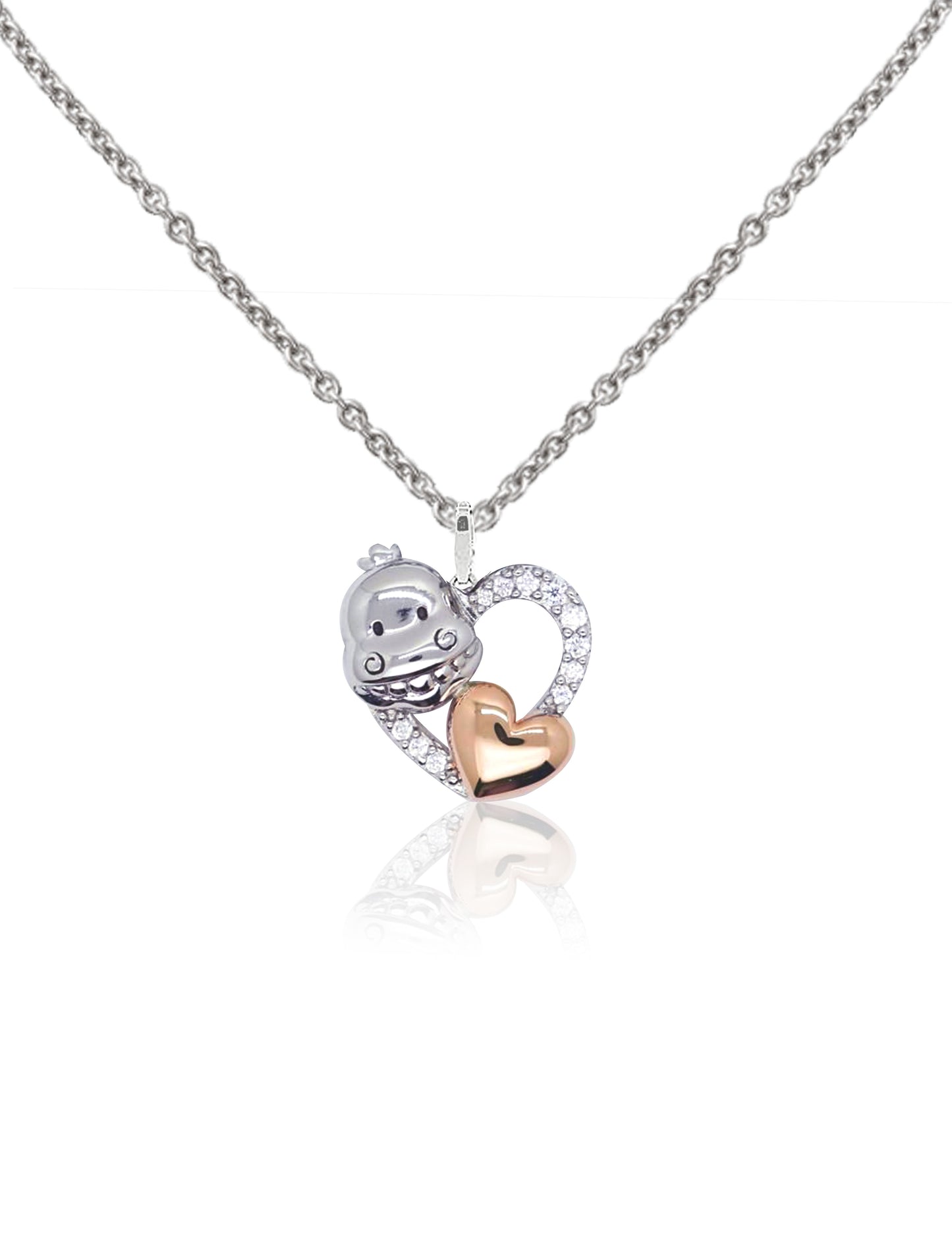 Moshi Ron Silver 925 with Zircon Heart pendant